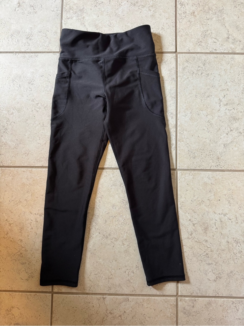 Old Navy Black Girls' Active Leggings with Front Pockets